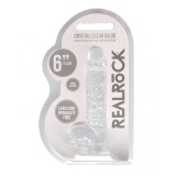 Dildo Realistic Transparent Realrock 6&quot; [17 cm x 3,1 cm ]