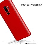 Husa GloMax FullBody Rosu pentru Samsung Galaxy S9 cu folie de sticla inclusa