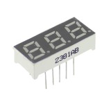 Afisaj cu LED, 10x23 mm, anod comun, albastru, 148780