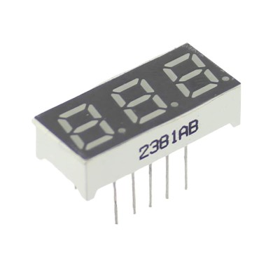 Afisaj cu LED, 10x23 mm, anod comun, albastru, 148780 foto