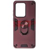 Toc TPU+PC Armor Ring Case Samsung Galaxy S20 Ultra Wine