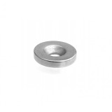 Magnet neodim 15x5 mm, gaura de 4 mm cu sanfren, disc, N35