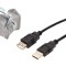 Cablu-adaptor USB A soclu-mufă USB 2.0 IP65 3m