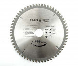 Disc fierastrau wolfram pentru aluminiu 350 mm x 100T YATO