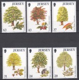 Jersey 1997 - Copacii și fructele lor, MNH