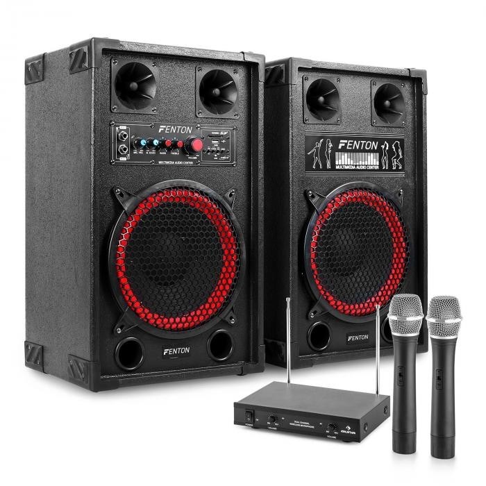 ElectronicStar Sistem Karaoke "STARNeukolln"set de boxe activ/pasiv, set de microfon arhiva