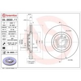 Set disc frana Audi A4 B6 (8e2) 11.00-12.05, A4 B6 Avant (8e5) 02.00-12.05, A4 B6 Convertible (8h7) 01.02-12.09, A4 B7 (8ec) 11.04-01.09, A4 B7 Avant, BREMBO