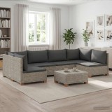 Cumpara ieftin 7 buc. Set de Lounge din Ratan cu Perne GENDT Ratan Natural