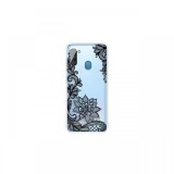 Husa Samsung Galaxy A11 Lemontti Pattern Highly Black Rose