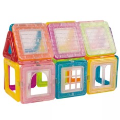 Set de constructie magnetica cu 56 piese MAGNETIC CONSTRUCTION BLOCKS