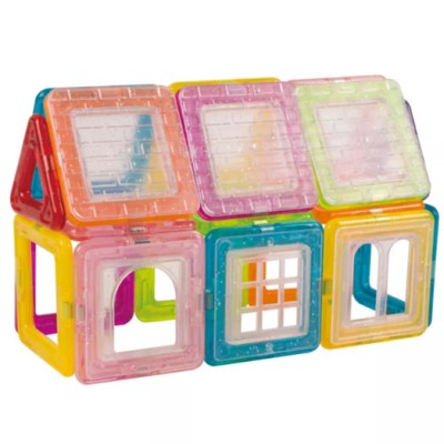 Set de constructie magnetica cu 56 piese MAGNETIC CONSTRUCTION BLOCKS foto