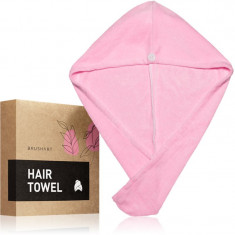 BrushArt Home Salon Hair towel prosop pentru păr Pink