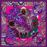 Cumpara ieftin Batic Power of Life din mătase naturală - purple