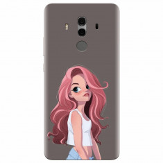 Husa silicon pentru Huawei Mate 10, Cute Girl