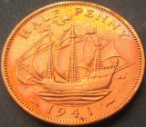 Cumpara ieftin Moneda istorica HALF PENNY - ANGLIA, anul 1941 *cod 1475 A = GEORGIVS VI-lea, Europa