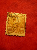 Timbru 100 ore brun 1905 Danemarca -Rege Cristian IX ,stampilat