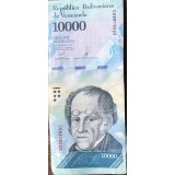 (ORIX) Bancnota Venezuela 10.000 Bolivares 2017 - Colecție / Hiperinflație / Simon Rodriguez
