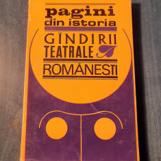 Pagini din istoria gandirii teatrale romanesti Ileana Berlogea