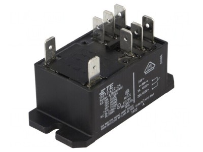 Releu electromagnetic DPDT 24VAC 30A T92 foto