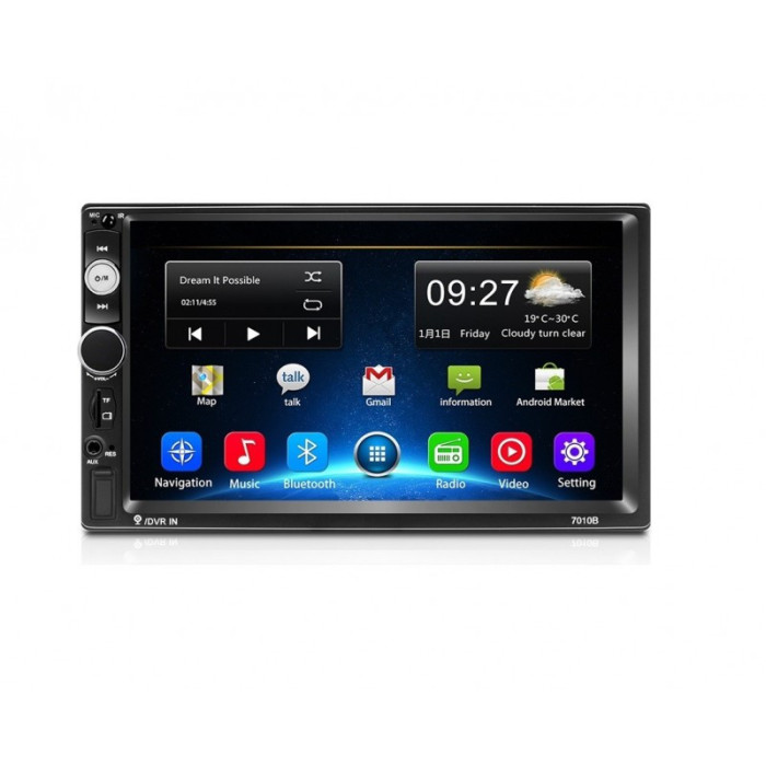 Navigatie Android 8.1, 2Din mp5 player auto universal 7010B, 2/32GB Radio RDS,GPS, Wifi, Play Store