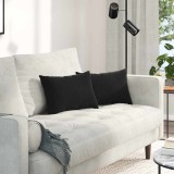 vidaXL Perne pentru canapea 2 pcs Negru 50 x 30 cm 42013633