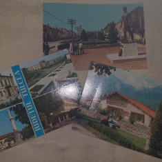 SET 3 CARTI POSTALE: BUSTENI, TULCEA, CRISTURU SECUIESC