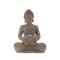 Lampa solara de gradina Buddha, 21x14x28 cm, Argintiu