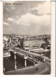 CPIB 25375 CARTE POSTALA - ORADEA - POD PESTE CRIS, BICICLETA, TRAMVAI, RPR, CIRCULATA, 1963, STAMPILE, TIMBRU