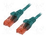 Cablu patch cord, Cat 6, lungime 1m, U/UTP, DIGITUS - DK-1612-010/G