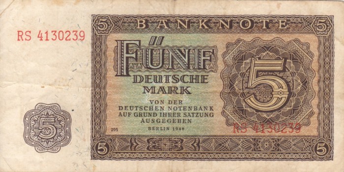 GERMANIA 5 mark 1948 VF!!!