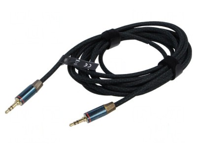 Cablu Jack 3,5mm mufă 3m Aurit foto