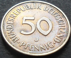 Moneda 50 PFENNIG - RF GERMANIA anul 1980 *cod 2975 - litera J foto