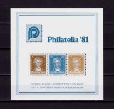 Cumpara ieftin ✅(V 3) Germania &#039;81, bloc oficial Expo.Fila. Frankfurt ,dupa D.Reich-Goethe ,MNH