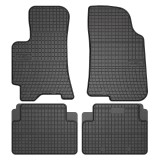Covorase Cauciuc Auto Frogum Dedicate Daewoo Lanos, Rezistente, Impermeabile, Margine Inalta 1.5cm, Negru, Set 4 Buc/Set