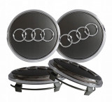 Plăcuțe pentru embleme Audi 60 mm Set de 4 bucăți Grafit