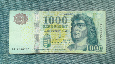 1000 Forint 2010 Ungaria / Matyas Kiraly / Matei Corvin / 4798223 foto