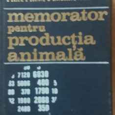 MEMORATOR PENTRU PRODUCTIA ANIMALA - ION DINU, V. JURUBESCU