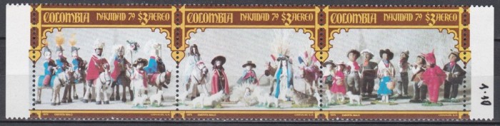 Columbia 1979 - Crăciun - Picturi, Staif, PA, MNH