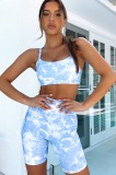 H719-48 Compleu sport/casual din top si pantaloni scurti mulati