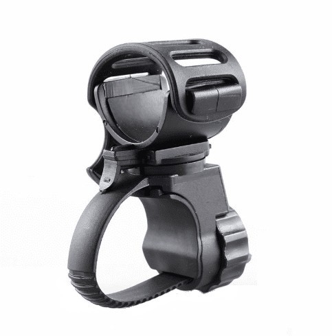 Clema de fixare pentru bicicleta cu curea zimtata si suport reglabil 360grade pentru lanterna GP209