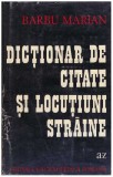 Barbu Marian - Dictionar de citate si locutiuni straine - 127847