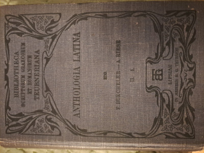 Antologie Latina- Carmina Latina Epigraphica- 1895 foto