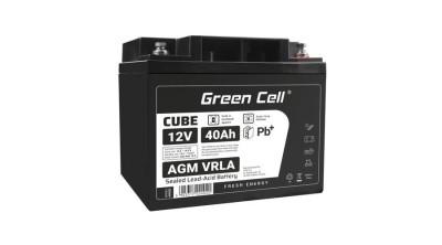 Baterie Green Cell CUBE AGM IP54 12V 40Ah VRLA Gel deep cycle, scuter, cositoare, barca, tractor foto