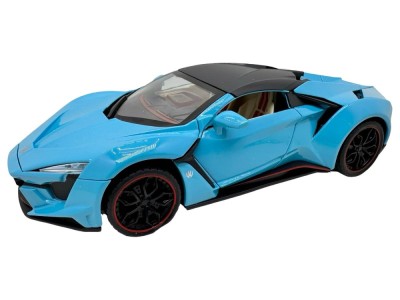 Macheta Lykan albastru 1:24 replica cu lumini si sunete usi tip fluture foto