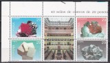 Spania 1994 - Minerale, Serie cu viniete, MNH
