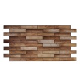Panou decorativ Wood Walnut, PVC, maro, 98 x 48 cm, 0.3 mm