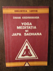 YOGA MEDITATIA SI JAPA SADHANA de SWAMI KRISHNANANDA foto