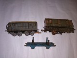 bnk jc Lot 3 vagoane metalice scara O - JEP - 1921-1957