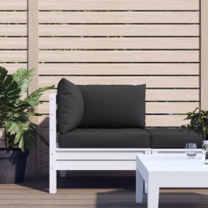 vidaXL Perne de canapea din paleți, 3 buc., negru, material textil 315071