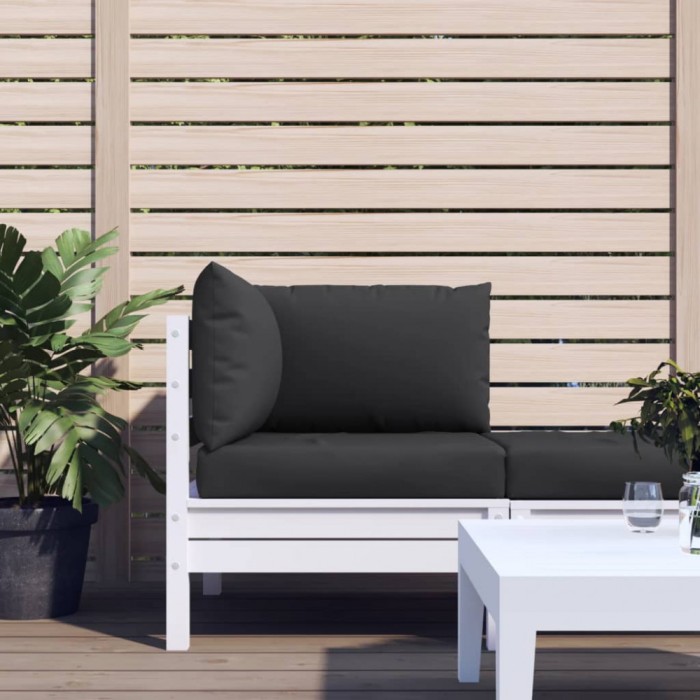 vidaXL Perne de canapea din paleți, 3 buc., negru, material textil